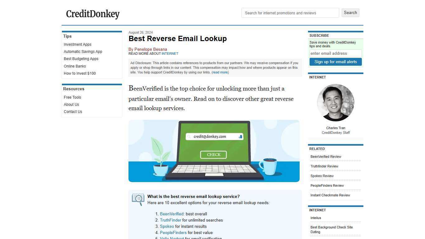 10 Best Reverse Email Lookup Tools of January 2026